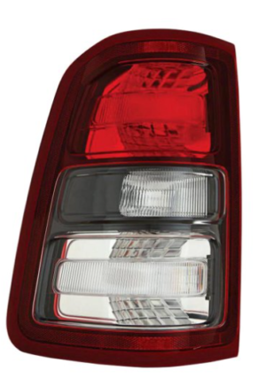 Ram 2019-2024 Tail Light Driver Side Without Logo Black 1500 2019-2024
