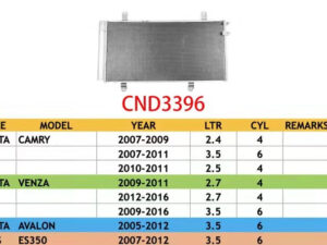 Toyota Venza Condenser With Drier Fots Camry & Avalon & Venza & Lexus Es350