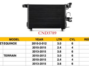 Gmc Terrain Condenser Fits Chevrolet Equinox & Gmcterain