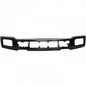 Ford Pickup Bumper Cover Front Face Bar Steel W/ Fog Lamps Black Paint-to-Match F-150/Responder 2018-2020