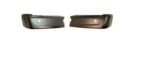 Ford Pickup Bumper Cover Rear 2-Pc Driver Side+Passenger Side Bumper End Set Black Paint-to-Match W/ Parking Sensors Without Active Park Assit F150/Responder 21-23/Lightning 22-24 (Oe Ml3Z17906Baptm)