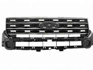 Ford Explorer Grille Painted Silver Gray/Chrome Moldings Base/Xlt/Limited 2016-2017 (Oe Fb5Z8200Ad)