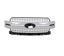 Ford Pickup Grille 2 Gray Accent Bars Above And Below Main Accent Gray Bars/Black Grid For Lariat 2018-2020 (Jl3Z-8200-Jyptm)
