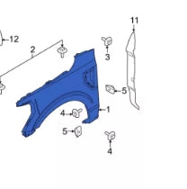 Ford Pickup Fender Driver Side 2022-2025 (Vl3Z-16006-A)