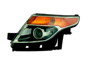 Ford Explorer Headlight Halogen Headlight Driver Side Chrome Without Logo & Adjust Explorer/Limited 2011-2015
