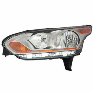 Ford Transit Head Light Driver Side W/ Adaptive Chrome Bezel Xlt/Titanium Models Transit_Connect 2014-2018 Capa