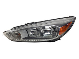 Ford Focus Headlight Halogen Headlight Driver Side Aluminum Beze W/ Bulb Daytime Running Light 2015-2018 Capa