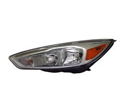 Ford Focus Headlight Halogen Headlight Driver Side Aluminum W/ Led Daytime Running Light 2015-2018 Capa