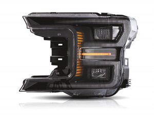 Ford Pickup Headlight LED Driver Side Chrome Bezel 2018-2020 (Jl3Z13008Ah/G)