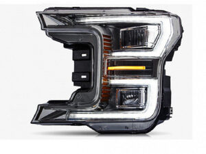 Ford Pickup Headlight LED Driver Side Black Bezel 2018-2020 (Jl3Z13008Ak)