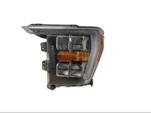 Ford Pickup Headlight LED Driver Side Chrome Bezel Without Adaptive & Tremor 2021-2023 (Ml3Z13008F/G)