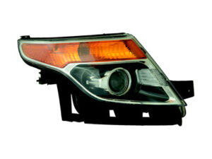 Ford Explorer Headlight Halogen Headlight Passenger Side Chrome Without Logo & Adjust Explorer/Limited 2011-2015