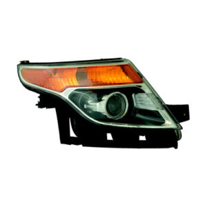Ford Explorer Headlight Halogen Headlight Passenger Side Chrome Without Logo & Adjust Explorer/Limited 2011-2015