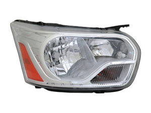 Ford Transit Headlight Halogen Headlight Passenger Side Chrome Transit Van 2015-09/02/2015 Capa