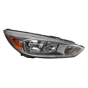Ford Focus Headlight Halogen Headlight Passenger Side Aluminum Beze W/ Bulb Daytime Running Light Sedan/Hatchback 15-18