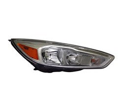 Ford Focus Headlight Halogen Headlight Passenger Side Aluminum W/ Led Daytime Running Light 2015-2018 Capa