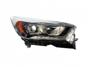 Ford Escape Headlight Halogen Headlight Passenger Side W/ Led Signature Chrome Bezel 2017-2019