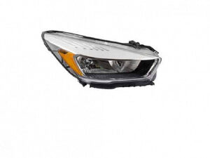 Ford Escape Headlight Halogen Headlight Passenger Side W/ Led Signature Black Beze 2017-2019