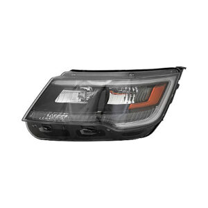 Ford Explorer Headlight Driver Side Black Housing For Sport Models 2016-2018 (To 4/2018)