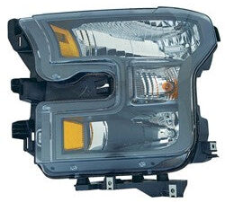Ford Pickup Halogen Head Light Driver Side Special Edition Xlt Black Bezel F150 2016-2017