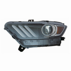 Ford Mustang Headlight Hid Headlight Passenger Side W/ Led Accent Mustang/Gt 15-17 Shelby_Gt350 18-20/Gt500 20-22 Capa
