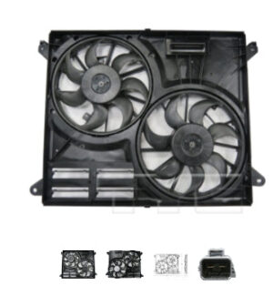Lincoln Nautilus Dual Rad/Cnd Fan Edge 2.0L 15-24/3.5L 15-18/2.7L 15-24 Mkx 2.7L/3.7L 16-18 Nautilus 2.7L 19-22 (Oe F2Gz 8C607 E)