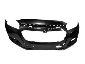Chevrolet Malibu Bumper Cover Front Bumper Primed Without Bowtie Indentation Fits 2014-15 & Limited 2016