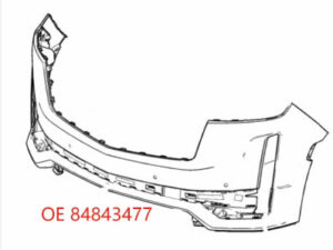 Cadillac Escalade Bumper Cover Front Bumper Primed Without Auto Park Sensors W/ 4 Assist Sensors DOES NOT FIT V Escalade/Esv 2021-2024 MODELS