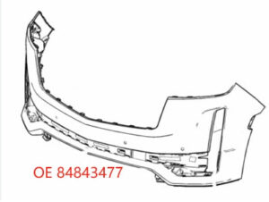 Cadillac Escalade Bumper Cover Front Bumper Primed Without Auto Park Sensors W/ 4 Assist Sensors DOES NOT FIT V Escalade/Esv 2021-2024 MODELS
