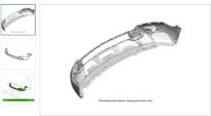 Chevrolet Trailblazer Bumper Cover Front Lower Bumper Primed W/ Fog For Lt 2021-2023 (42755886)