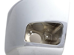 Chevrolet Silverado Bumper Cover Front Bumper Chrome End Passenger Side W/ Fog Lights Fits 2500/3500 Series 2007-2010