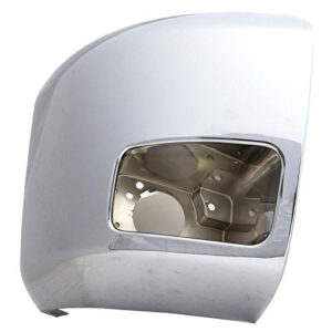 Chevrolet Silverado Bumper Cover Front Bumper Chrome End Passenger Side W/ Fog Lights Fits 2500/3500 Series 2007-2010