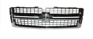 Chevrolet Silverado Front Grille Mat-Black With Chrome Frame 2500/3500 2007-2010