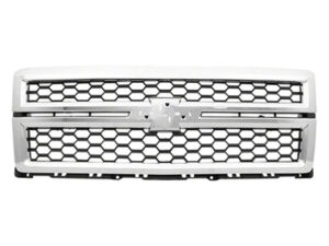 Chevrolet Silverado Grille Chr/Blk Insert For Ls/Lt/Ltz/Work Truck Without Rallye Silvr. 1500 14-15