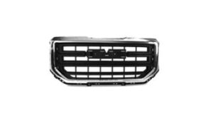 Gmc Sierra Grille Chrome Frame/Textured Black Insert For Base 2016-2018/Ltd 2019 (Oe 23496234)