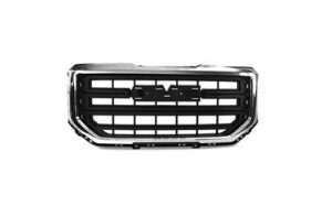 Gmc Sierra Grille Chrome Frame/Textured Black Insert For Base 2016-2018/Ltd 2019 (Oe 23496234)