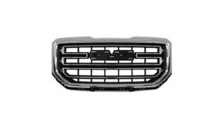 Gmc Sierra Grille Chrome Frame/Black Bar /Chrome Edge For Sle 2016-2018/Ltd 2019 (Oe 23496235)