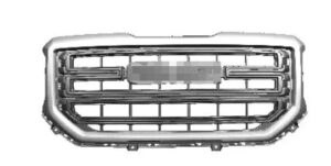 Gmc Sierra Grille W/ Elevation Pkg For Base/Sle/Slt Paint-to-Match 2016-2018/Ltd 2019 (Oe 84065168)