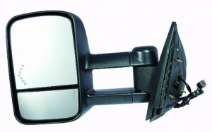 Gmc Sierra Mirror Driver Side Power/Htd/Signal/Manual Folding Trailer Tow Type/Telescopic Textured ()