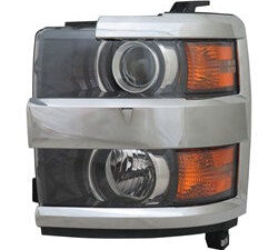 Chevrolet Silverado Headlight Driver Side Chrome Trim For 2500/3500 2015-2019 Capa