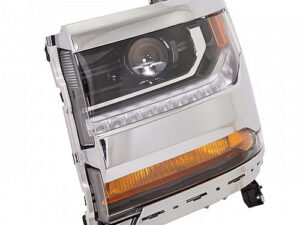 Chevrolet Silverado Headlight Hid Headlight Driver Side Chrome Bezel Silverado 1500 2016-2019 Capa (84064044)