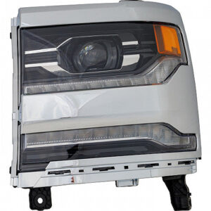 Chevrolet Silverado Headlight LED Driver Side Chrome Bezel 1500 2016-2018 Capa