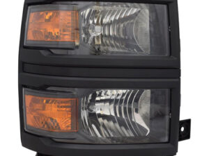 Chevrolet Silverado Headlight Halogen Headlight Passenger Side Black 1500 2014-2015 Capa