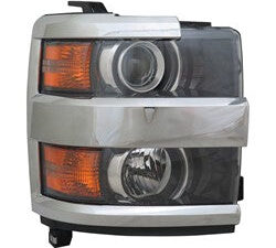 Chevrolet Silverado Headlight Passenger Side Chrome Trim For 2500/3500 2015-2019 Capa