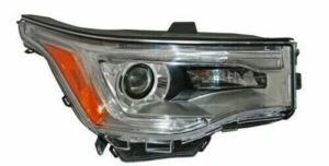 Gmc Acadia Headlight Halogen Headlight Passenger Side W/ Led Daytime Running Light Without Logo & All Terrain Pkg 2017-2019