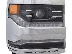 Chevrolet Silverado Headlight LED Passenger Side Chrome Bezel 1500 2016-2018