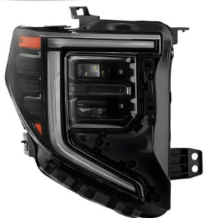 Gmc Sierra Headlight LED Passenger Side All Black Interior For Sle/Pro/Elevation 1500 2022-2025 (85721096)