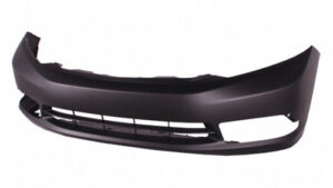 Honda Civic Bumper Cover Front Bumper Primed W/ Fog Light Fits Ex/Ex-L/Si Models Civic Sedan 2012 (DOES NOT FIT Hybrid MODELS)