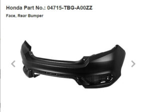 Honda Civic Bumper Cover Rear Bumper Primed Without Sensors Hatchback 2022-2025/Hyb 2025 (DOES NOT FIT Type-R MODELS)