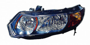 Honda Civic Headlight Passenger Side Si /Manual/6-Speed Coupe 2006-2009